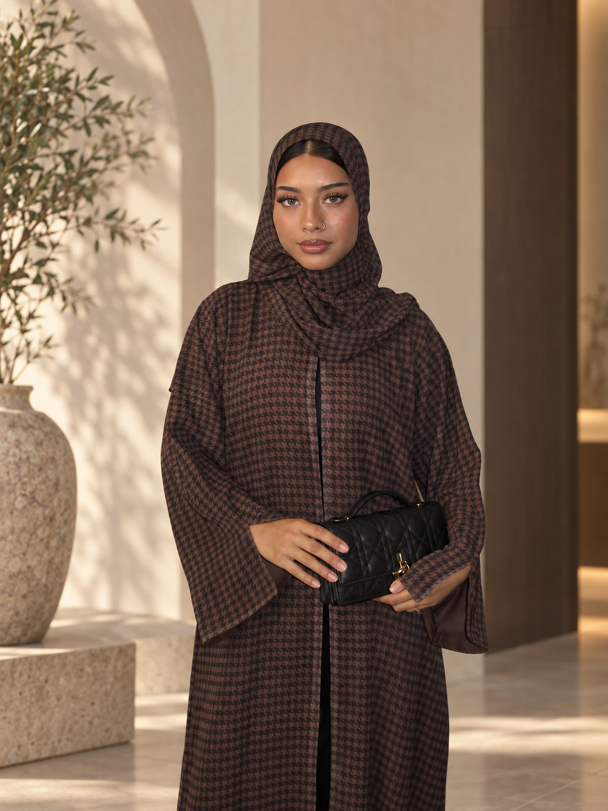 Autumn Bloom Open Abaya