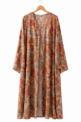 Autumn Bloom Open Abaya